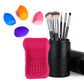 5 Pieace Makeup Brush Set and Mini Sponges and Brush Cleaner Combo4 - London Prime