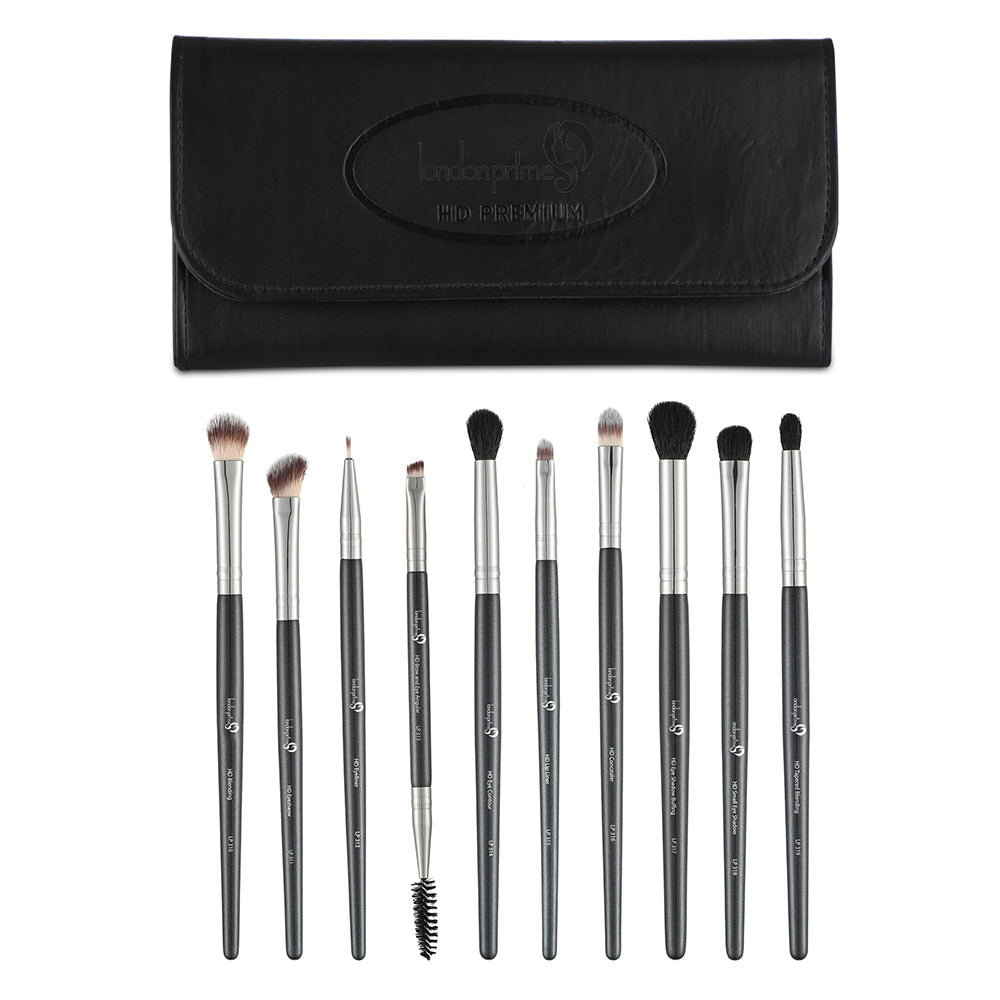 10 Piece Makeup Brush Set - London Prime