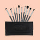 Best 10 Pieace Makeup Brush Set and Reusable Remover Pad and Brush Cleaner Combo2 - London Prime