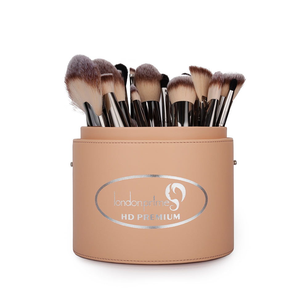 Cosmetics Brush Holder Cylinder Shaped Peach - London Prime