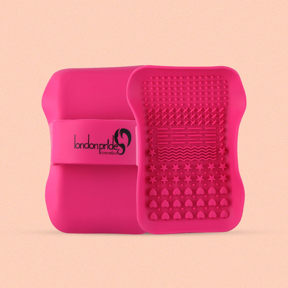 10 Pieace Makeup Brush Set and Reusable Remover Pad and Brush Cleaner Combo - London Prime